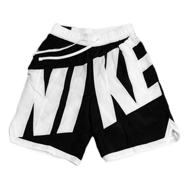 Nike Retro Large Logo Sports Quick Dry Shorts Black White AT3166-010