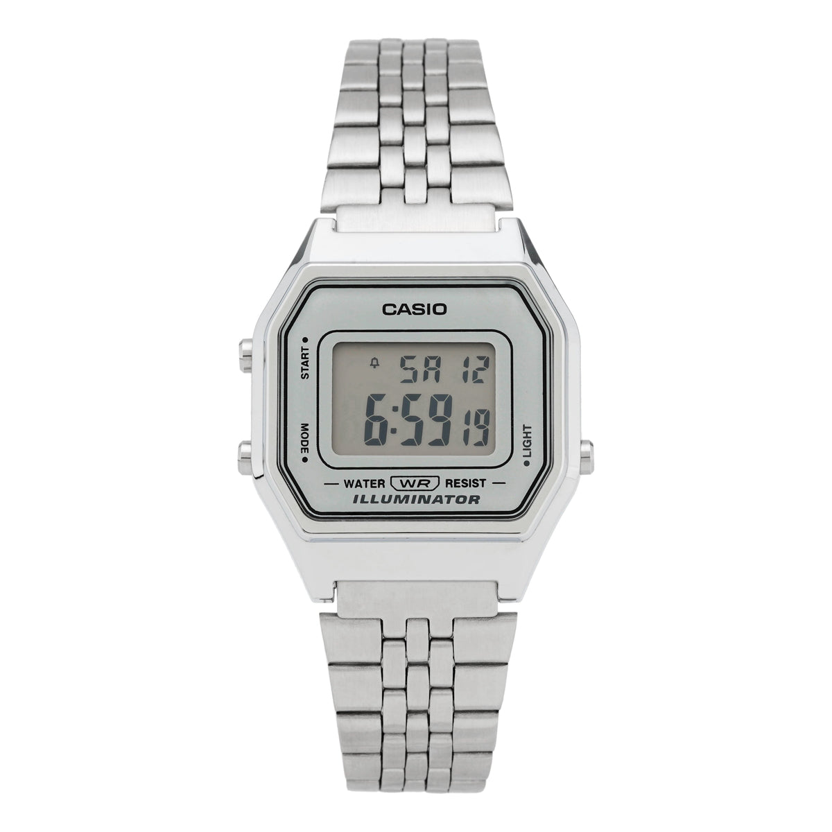 CASIO Waterproof Sports Mens White Digital LA680WA-7D