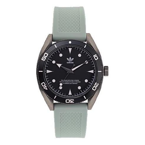 adidas Unisex Gray Silicone Strap Watch 'Teal Black' AOFH220012I