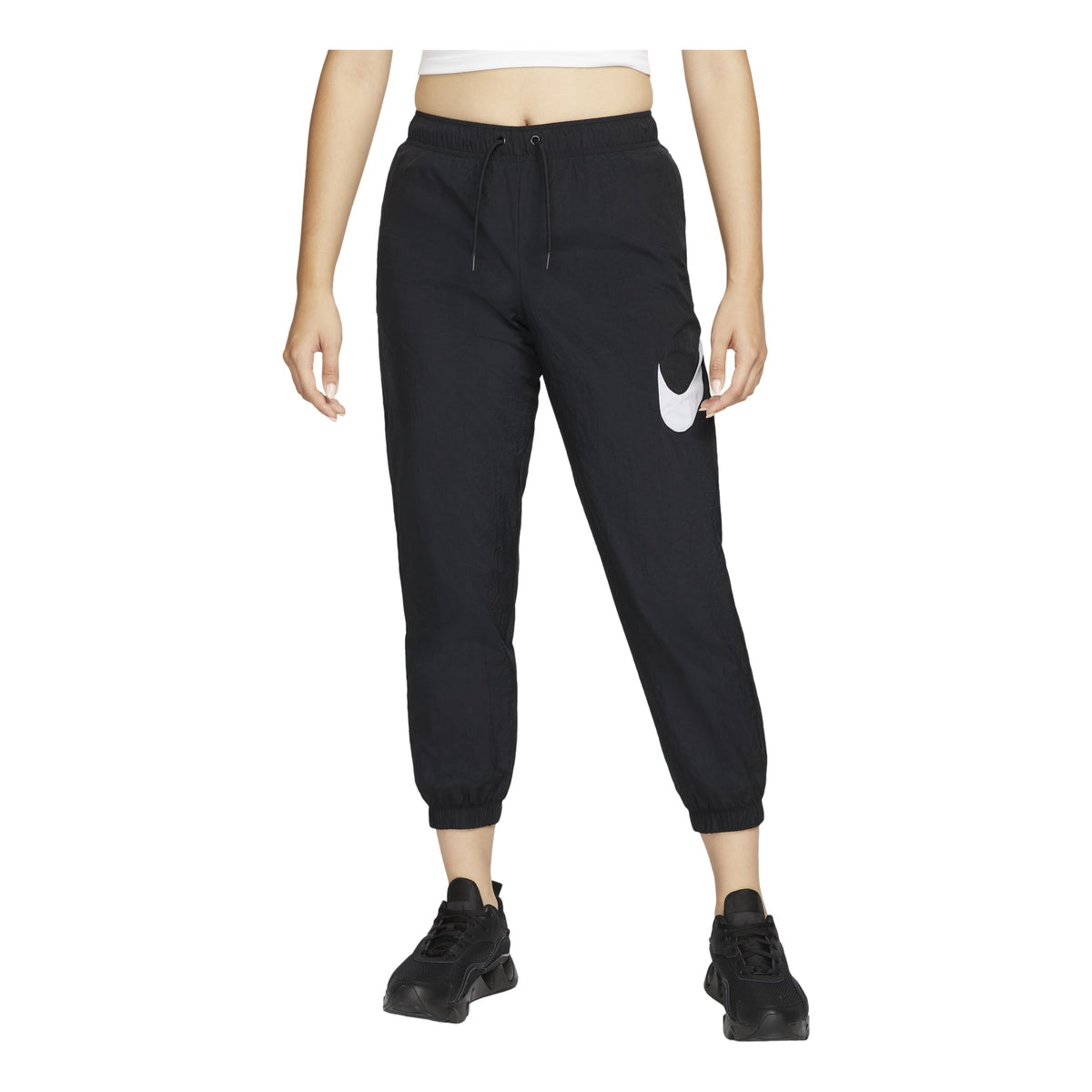 (WMNS) Nike Sportswear Essential Mid-Rise Pants 'Black' DM6184-010