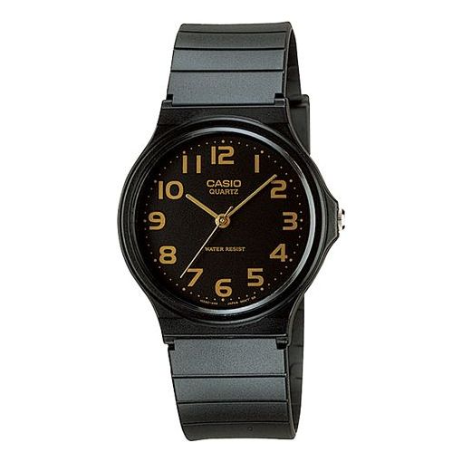 Men's CASIO STANDARD Series Watch Classic Strap Black Dial Mens Black Analog MQ-24-1B2