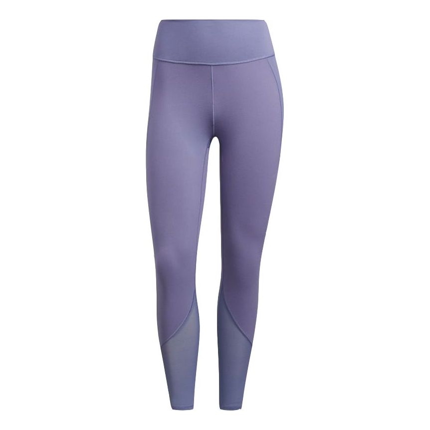 (WMNS) adidas 7/8 Yoga Power Mesh Fitness Pants Purple GR8097