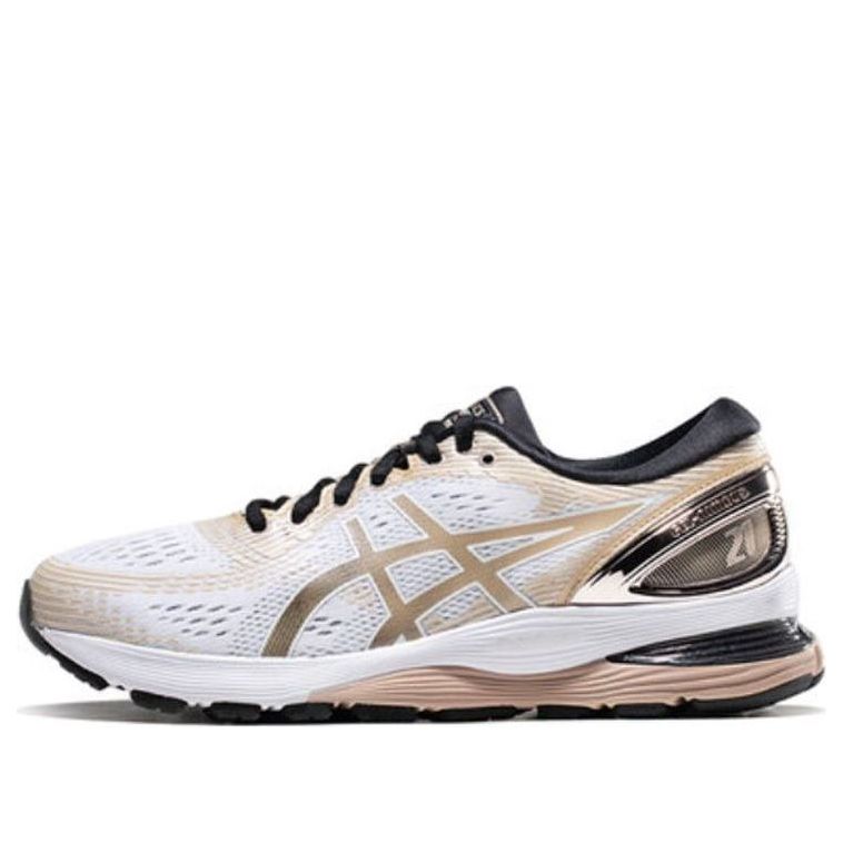 (WMNS) ASICS Gel-Nimbus 21 Platinum 'White Frosted Almond' 1012A608-100