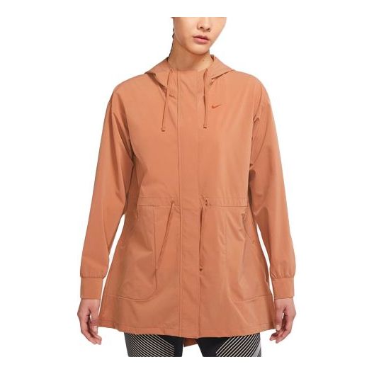 (WMNS) Nike AS W NK DF BLISS LUXE ANORAK MINERAL CLAY DH3528-215