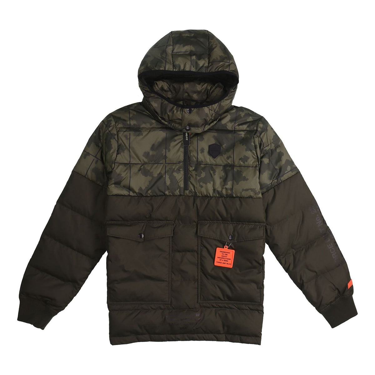 Nike LeBron Hybrid Half Pull Chain Warm Down Jacket Armygreen Army green AT3905-355