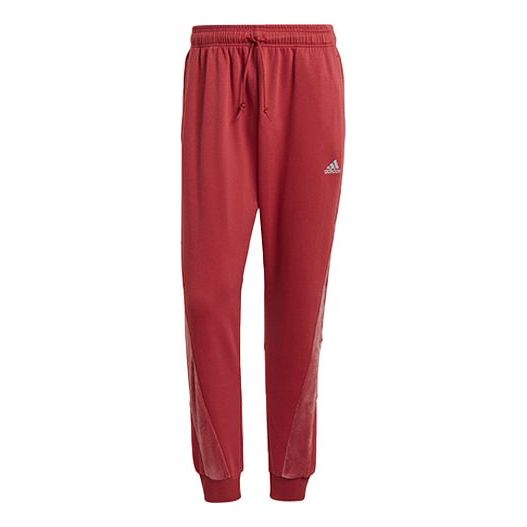 adidas Velvet Pant M Casual Training Sports Bundle Feet Long Pants Pink H25091