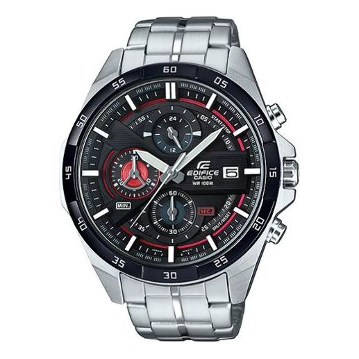 CASIO Quartz EDIFICE BlackRed Watch Dial Mens BlackRed Analog EFR-556DB-1A