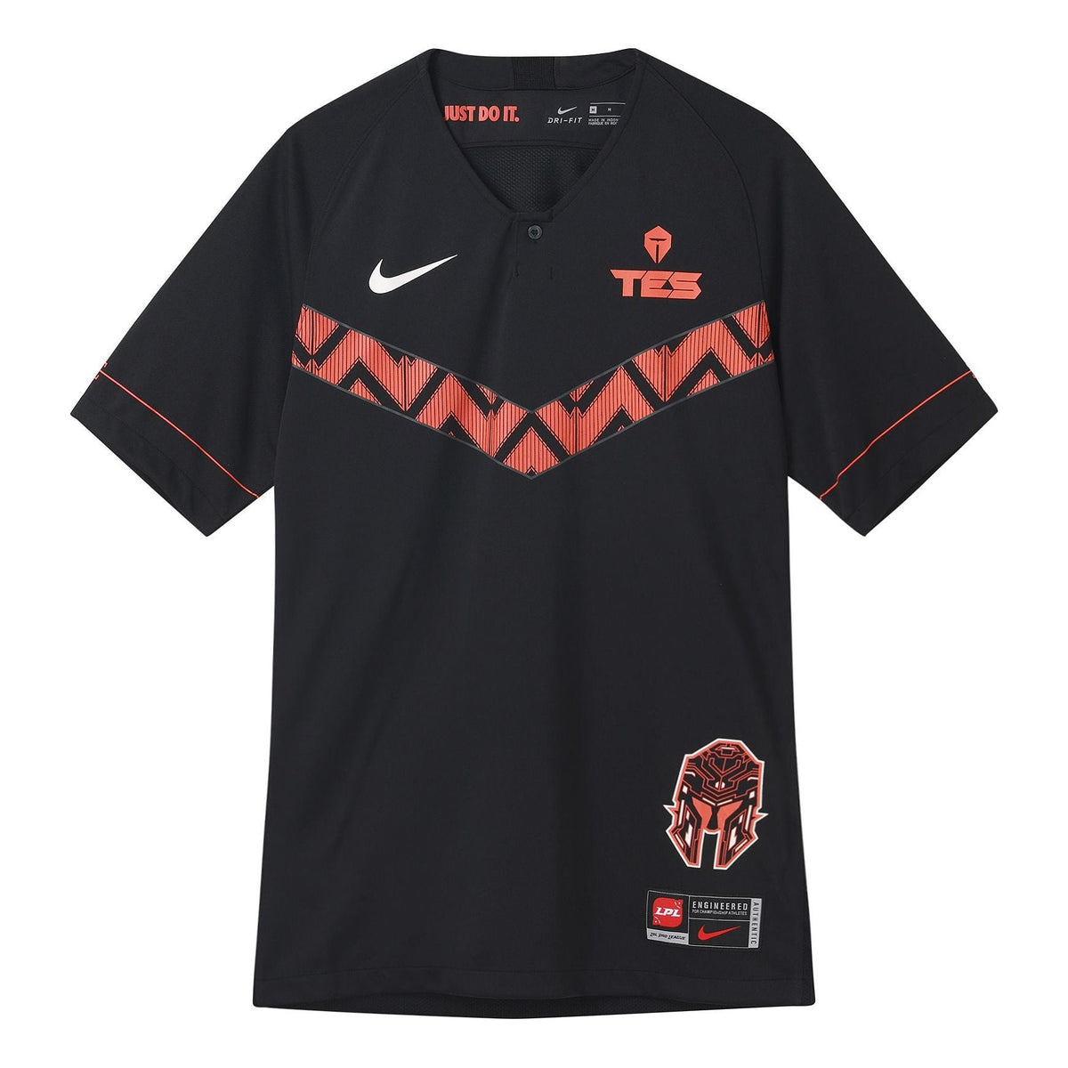 Men's Nike X LPLTES Tournament Short Sleeve Black T-Shirt CV9631-010