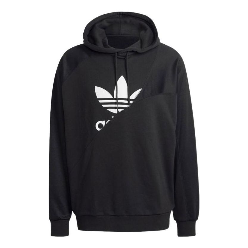 Men's adidas originals Bld Ft Hoody Hl Casual Printing Hooded Long Sleeves Black HG6331