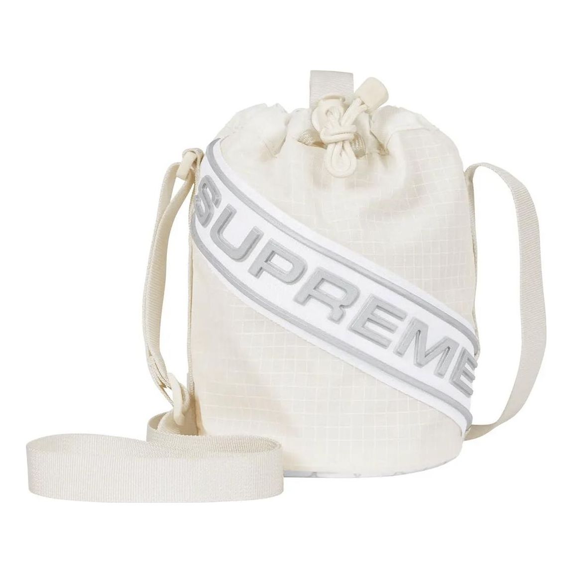 Supreme FW23 Small Cinch Pouch 'White' SUP-FW23-0821