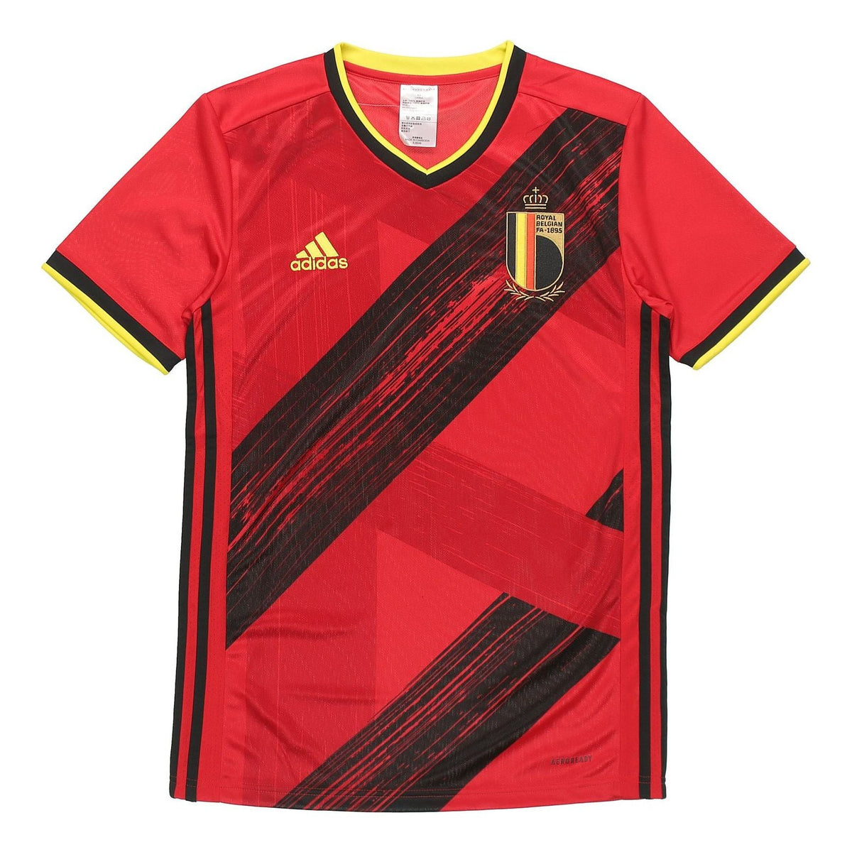 adidas Belgium National Team Home Fan Edition Sports Short Sleeve Red EJ8546