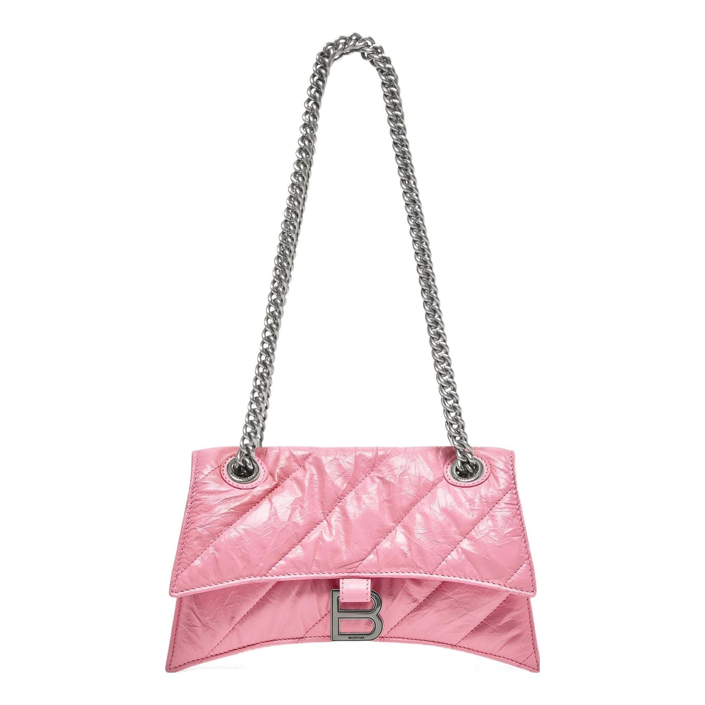 (WMNS) Balenciaga Crush Small Chain Bag Quilted 'Pink' 716351210J05812
