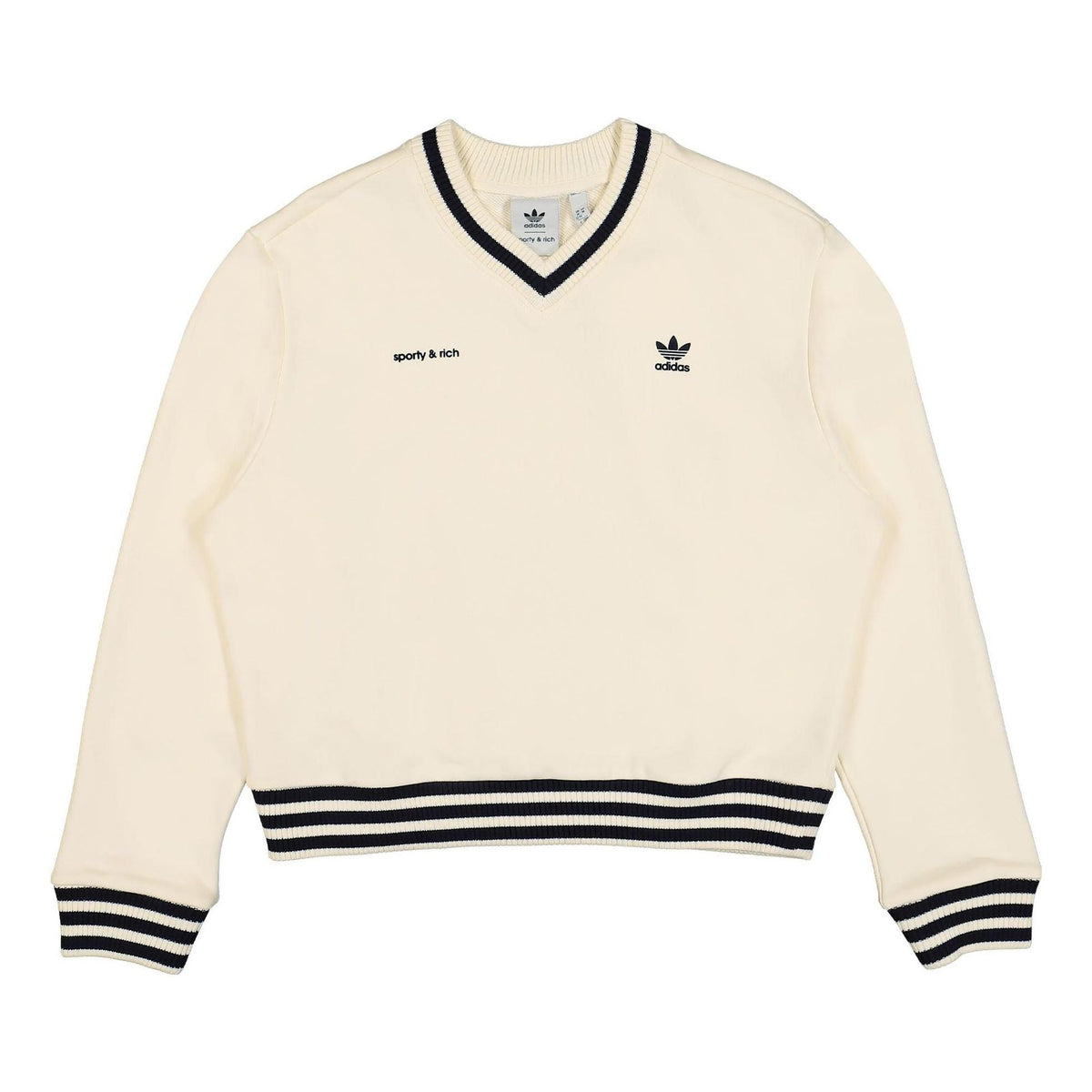 (WMNS) adidas x Sporty & Rich Sweater 'Beige' IN5247