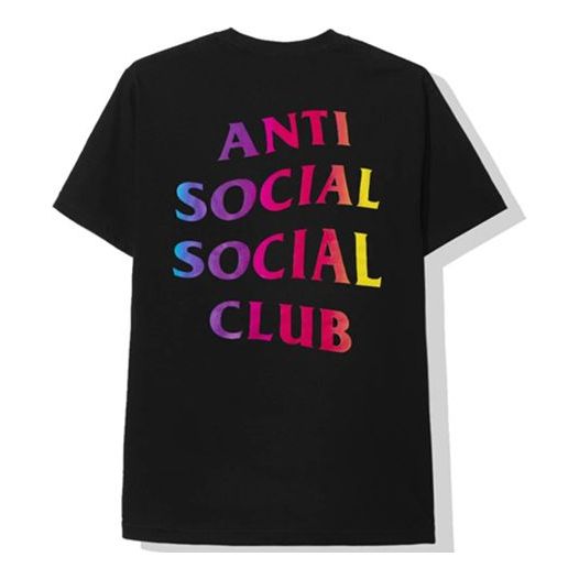 ANTI SOCIAL SOCIAL CLUB Gradient Alphabet Short Sleeve Unisex Black ASST367