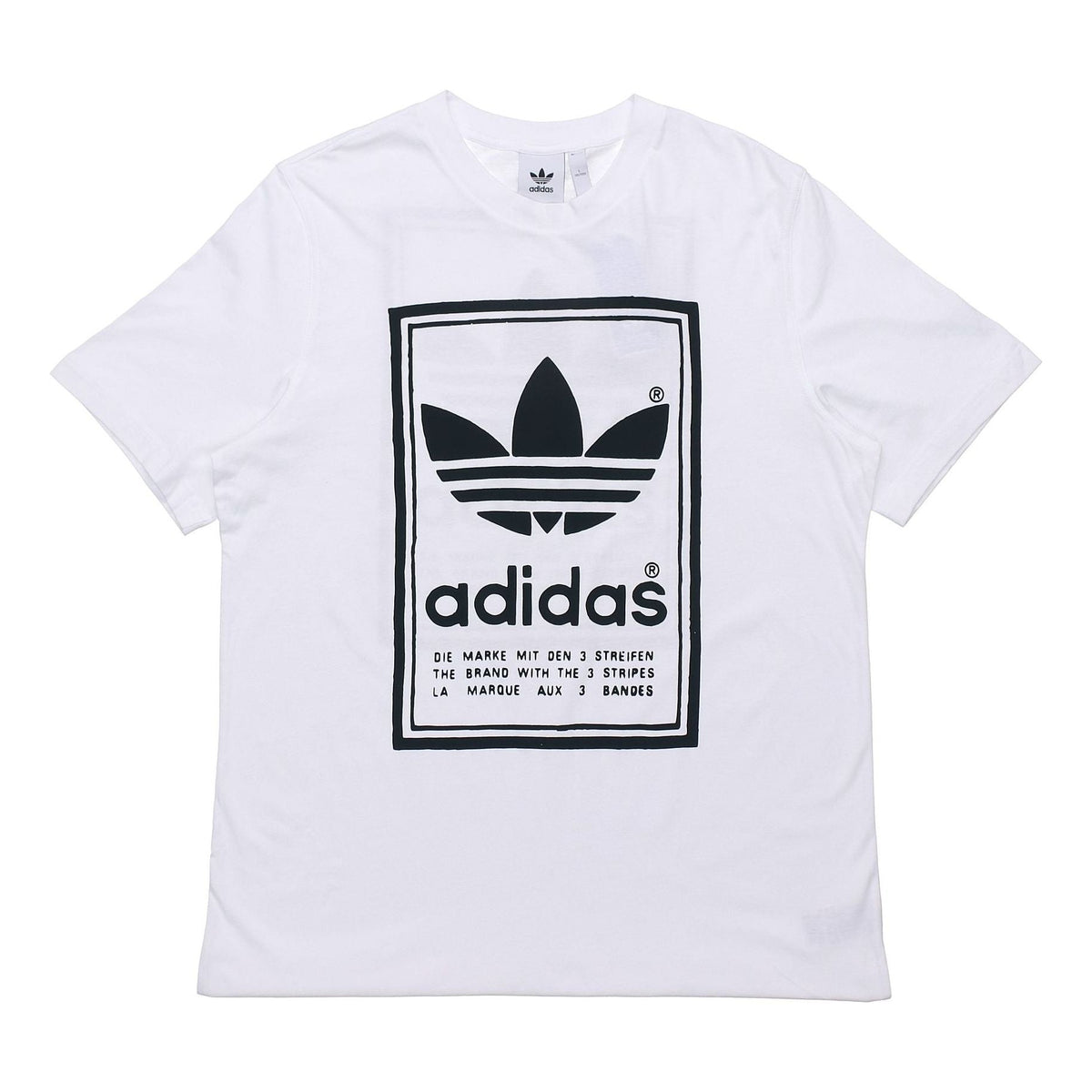 adidas originals Vintage Tee White Round Neck Breathable Short Sleeve ED6916