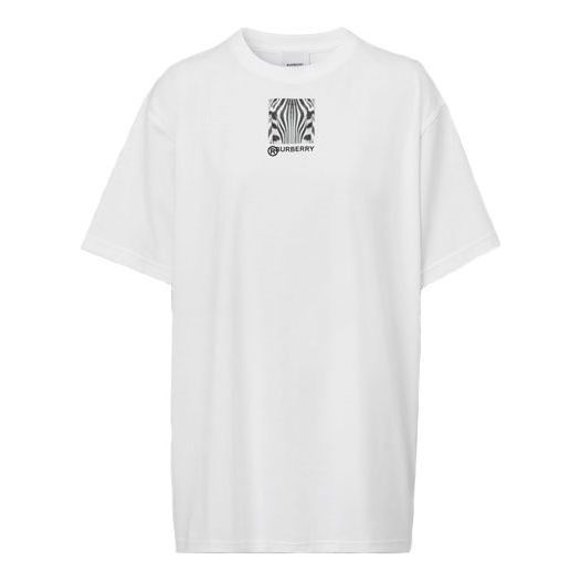 Burberry Unisex Printing Short Sleeve White 80307721