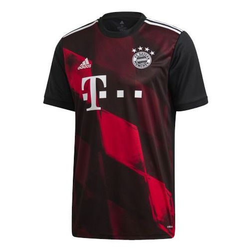 adidas Soccer/Football Sports Jersey Asia Sizing Short Sleeve Bayern Munich Away Fan Edition Couple Style Black FN1949