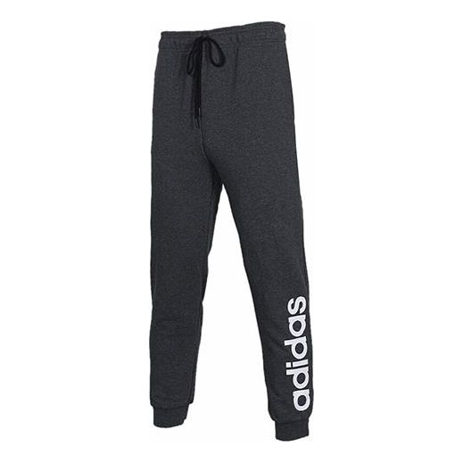 adidas neo M Trackpants Logo Printing Bundle Feet Sports Pants Gray DZ5604