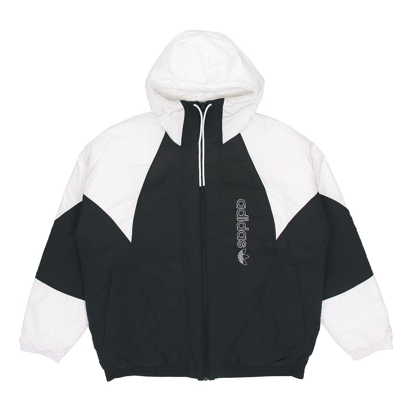 adidas originals Padded Adicolor Stay Warm Colorblock Sports Hooded Padded Jacket Black GE1301