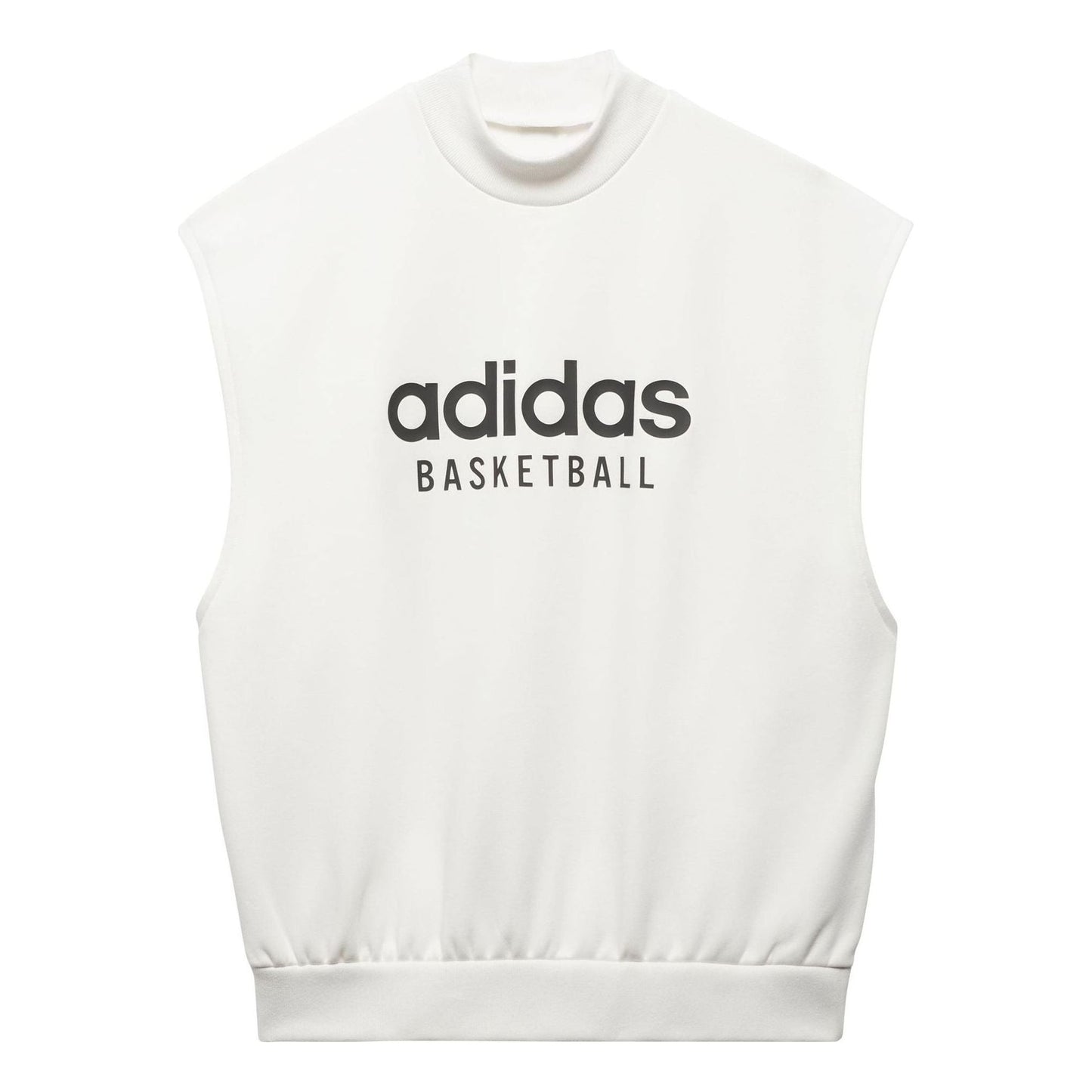 adidas Basketball Sleeveless Sweatshirt 'White' IA3417