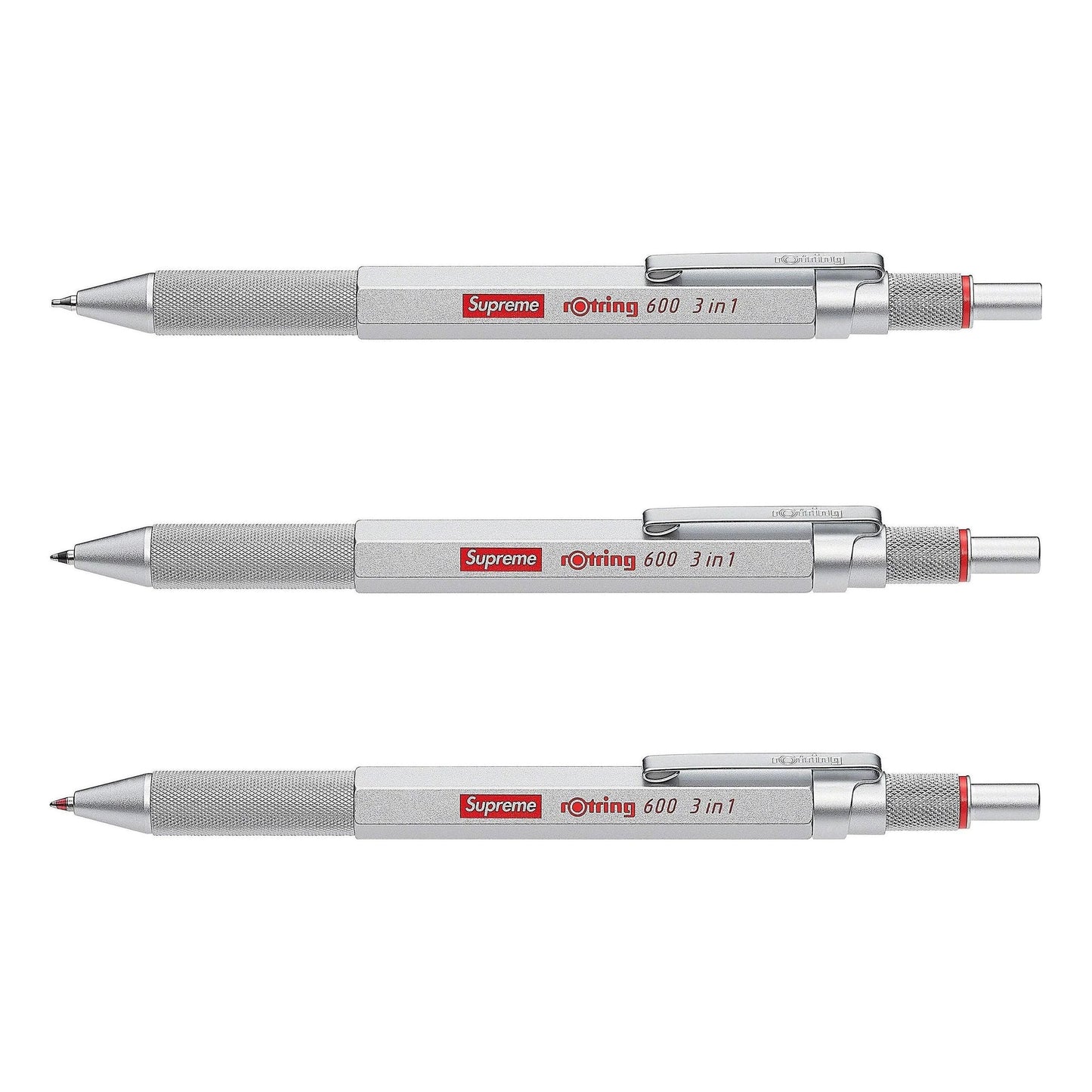 Supreme x rOtring 600 3-in-1 'Grey Red' ROTRING-600-3-IN-1