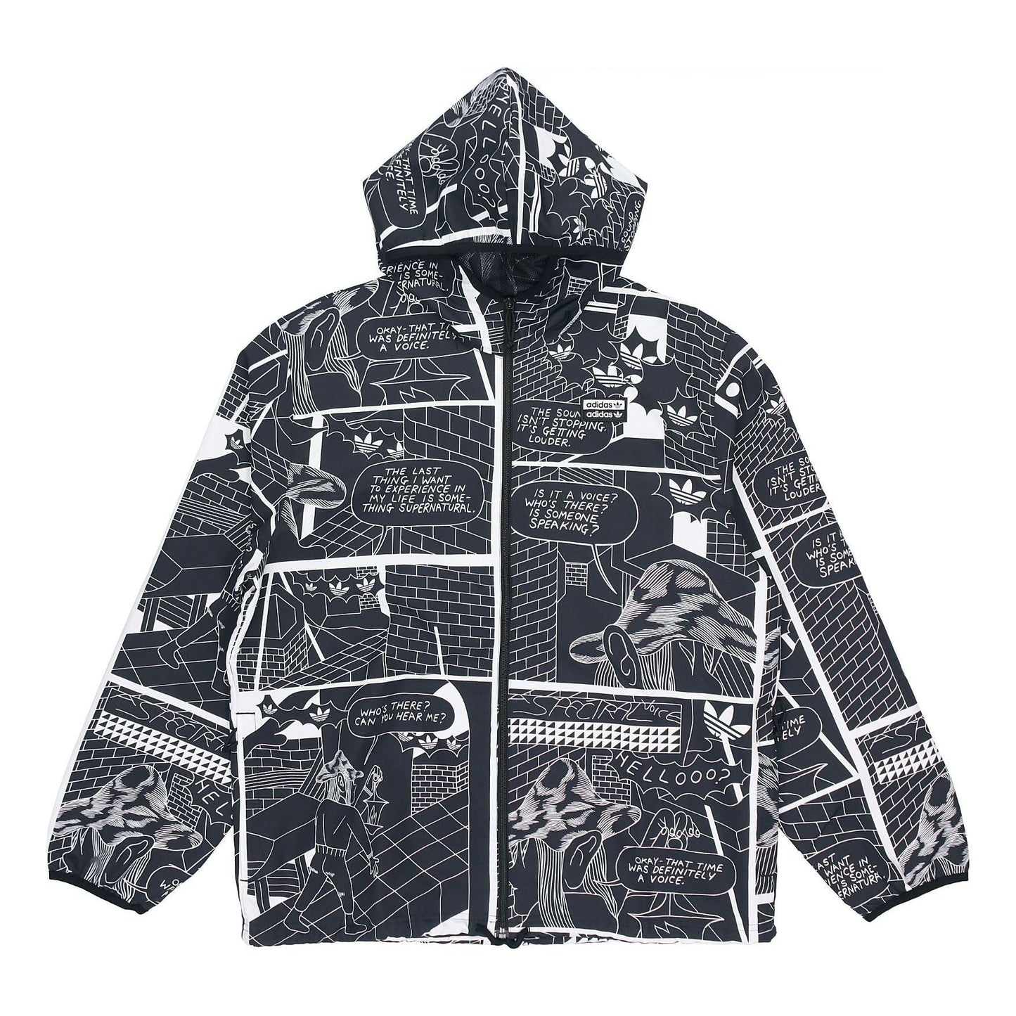 adidas originals R.Y.V. Graphic Windbreaker For Men Black GN3333