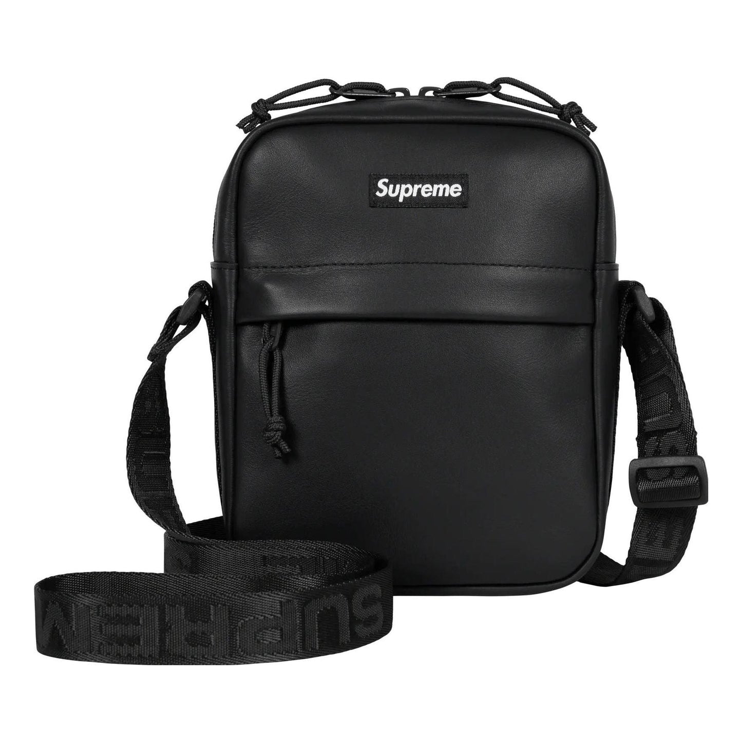 Supreme FW23 Leather Shoulder Bag 'Black' SUP-FW23-0834