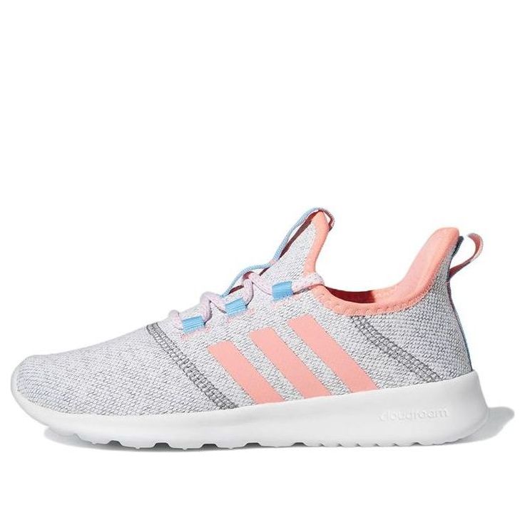 (GS) adidas Cloudfoam Pure Slip-On J 'White Acid Red' GY6589