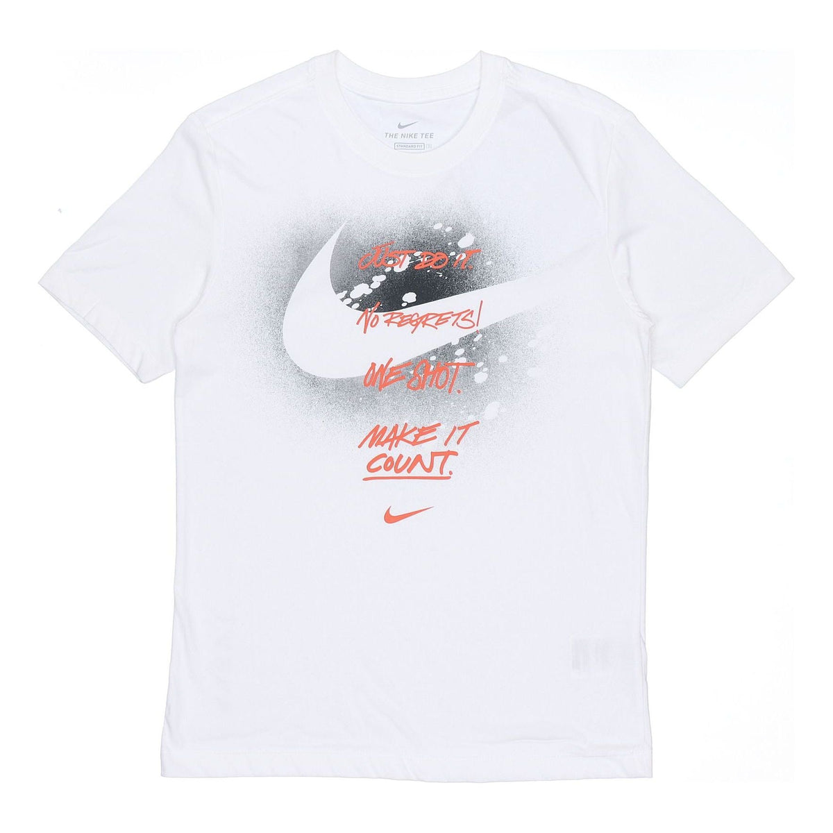 Nike M Nk Graphic Ss Tee Large Alphabet Printing Sports Short Sleeve White DJ5218-100