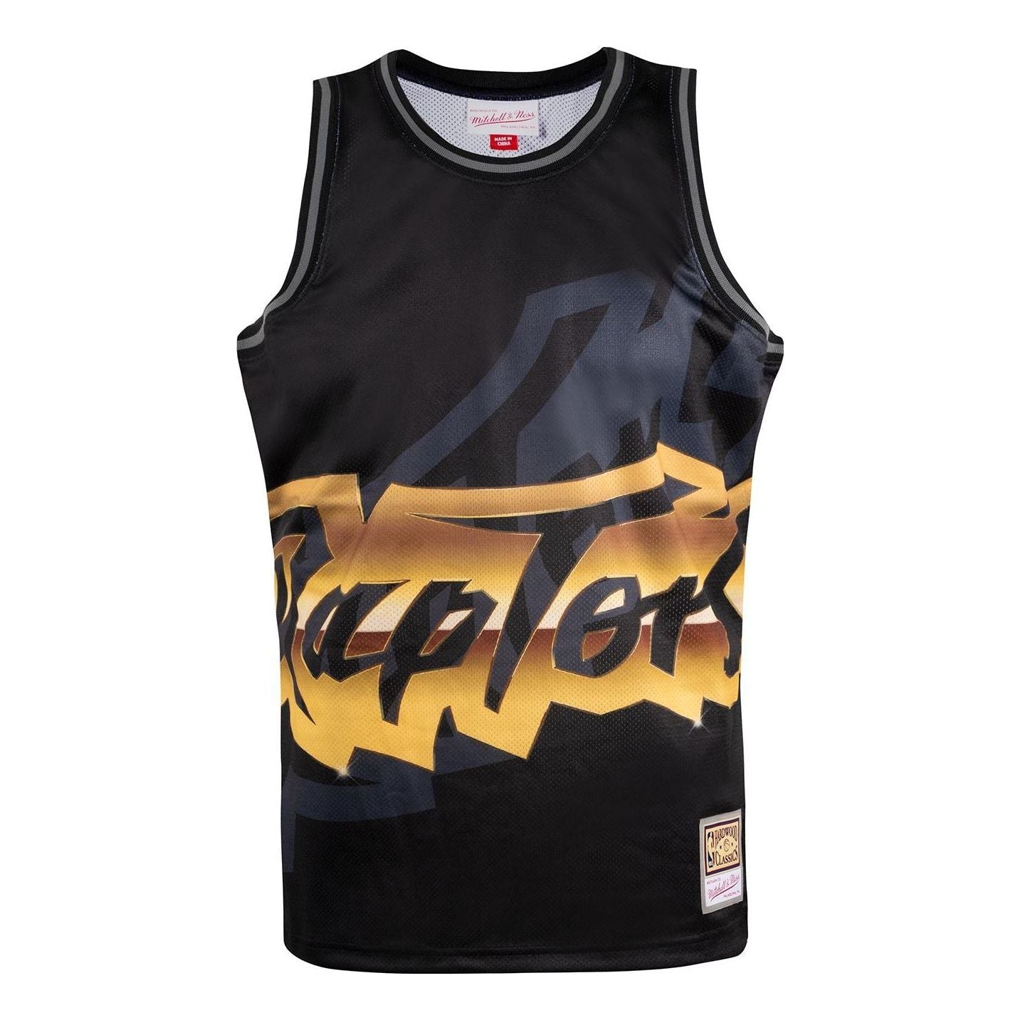 Mitchell & Ness NBA Big Face 4.0 Fashion Tank Toronto Raptors TMTK1258-TRAYYPPPBLCK