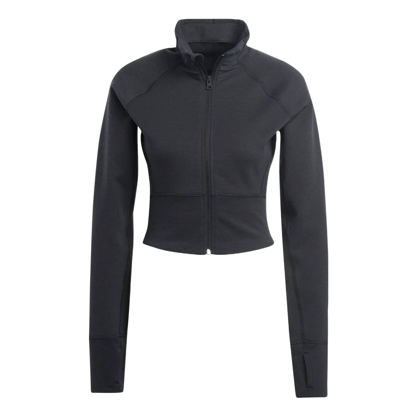 (WMNS) adidas Aeroready Studio Cropped Jacket Asia Sizing 'Black' HD8944