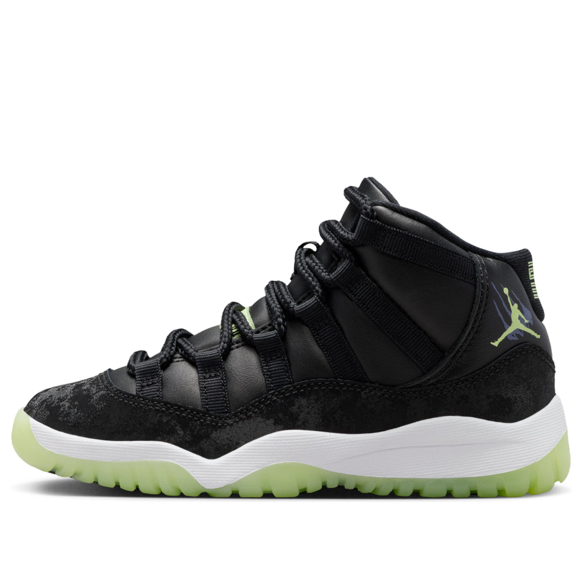 (PS) Air Jordan 11 Retro 'Black Barely Volt' IB1379-001