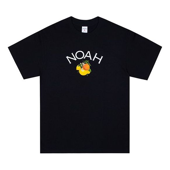 NOAH Unisex Logo Printing Round-neck Black T13SS20BLK