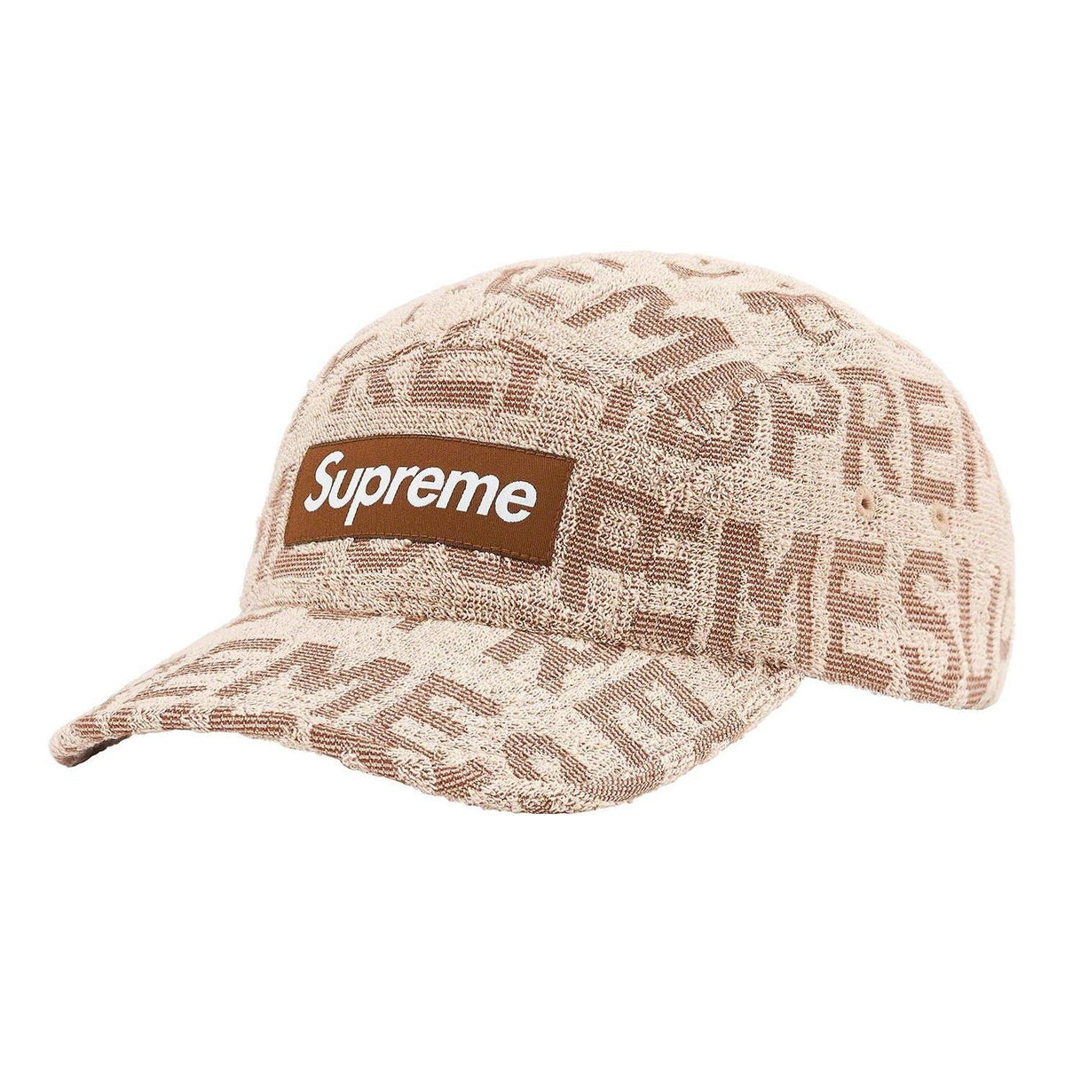 Supreme Terry Spellout Camp Cap 'Beige White' SUP-SS22-882