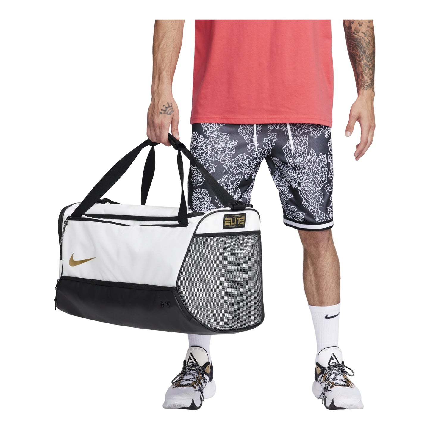 Nike Hoops Elite 57L Basketball Training Duffle Bag 'White Black' DX9789-100