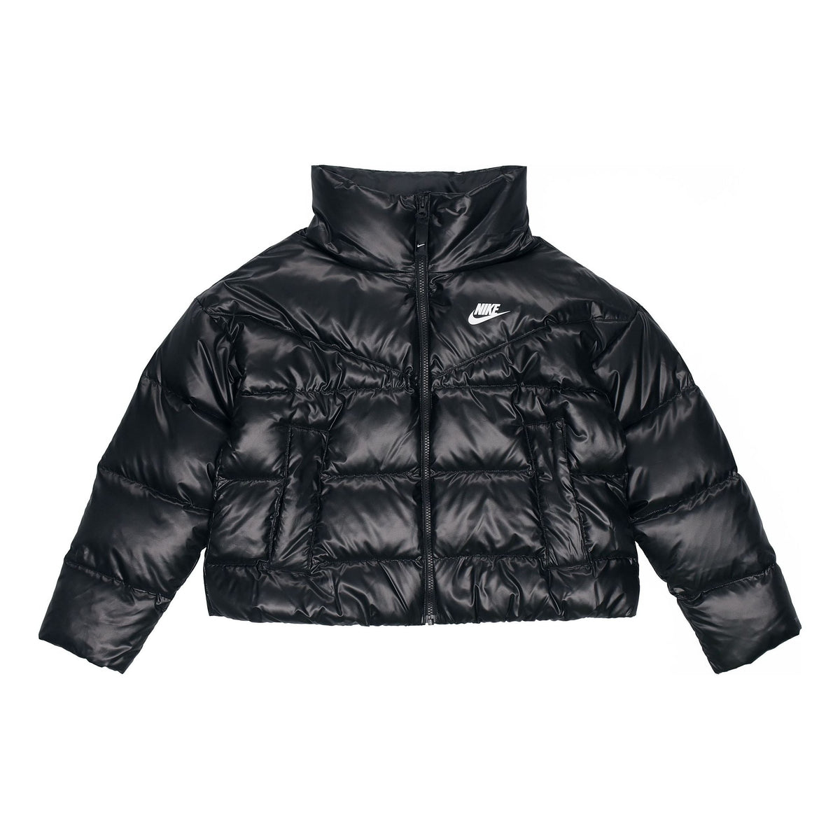 (WMNS) Nike Solid Color Straight Long Sleeves With Down Feather Jacket Black DH4080-010