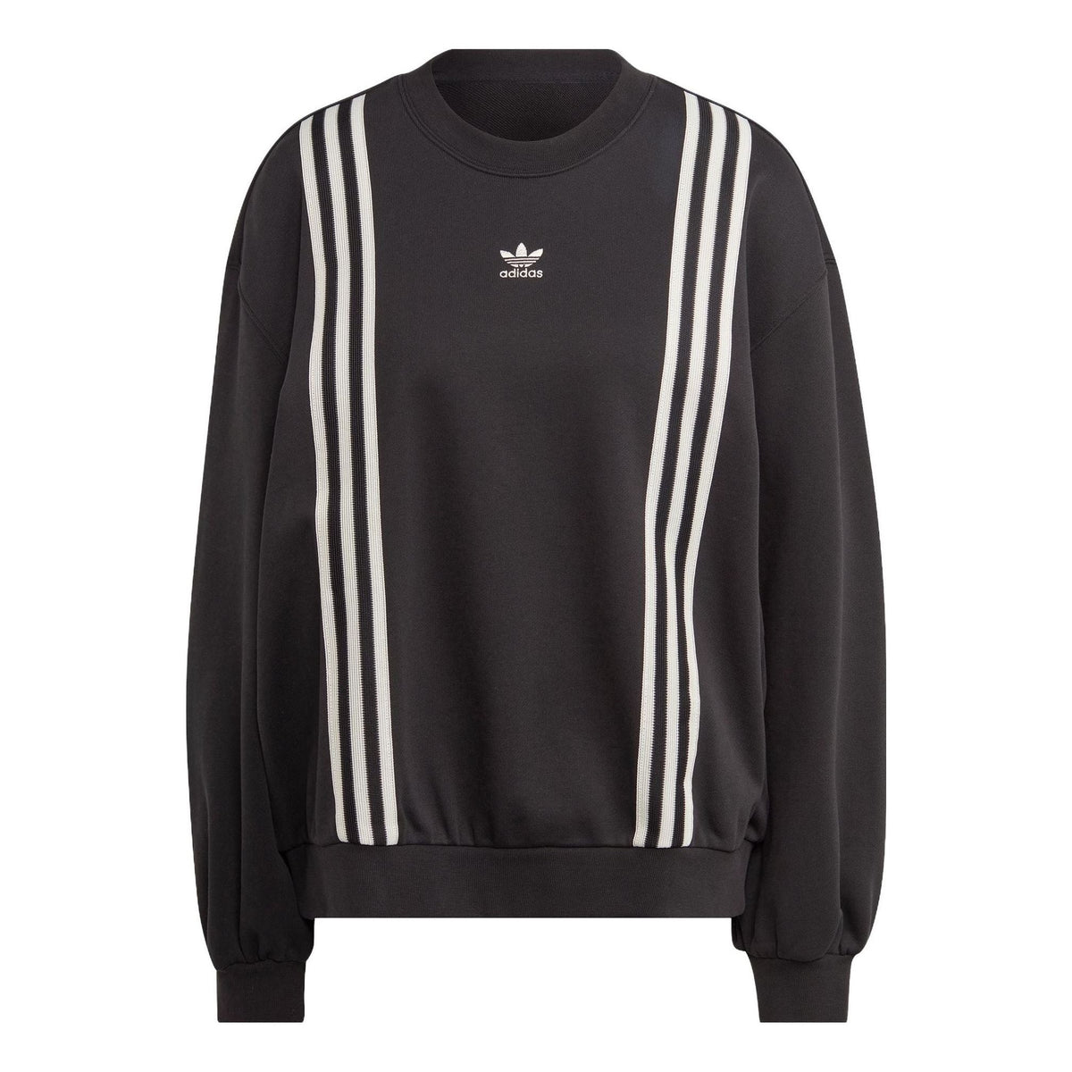 (WMNS) adidas Adicolor 70s 3-Stripes Sweatshirt 'Black' IK7869