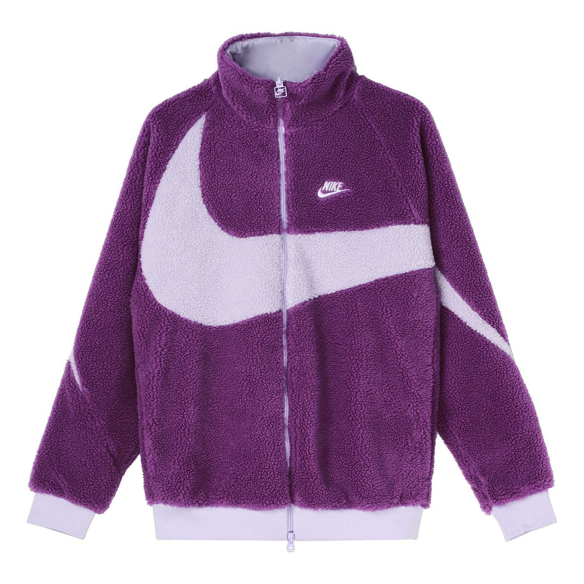 Nike Big Swoosh Reversible Boa Jacket (Asia Sizing) 'Purple' BQ6546-570