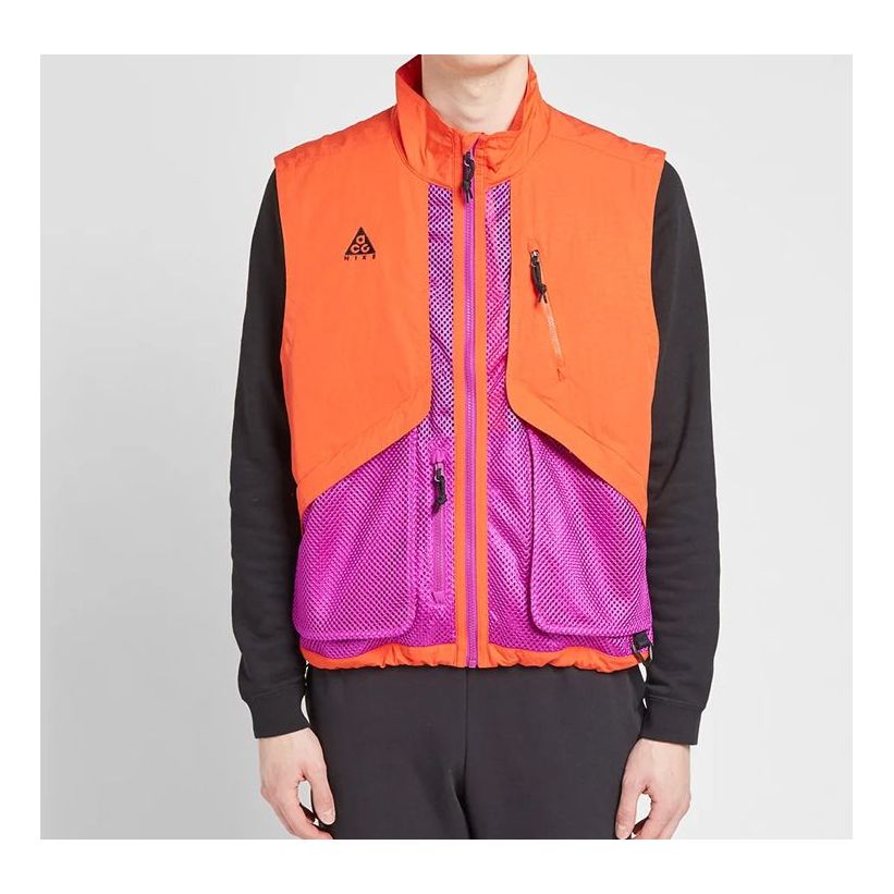 Nike x ACG Outdoor Functional Multiple Pockets Vest Red Orange BQ3619-634