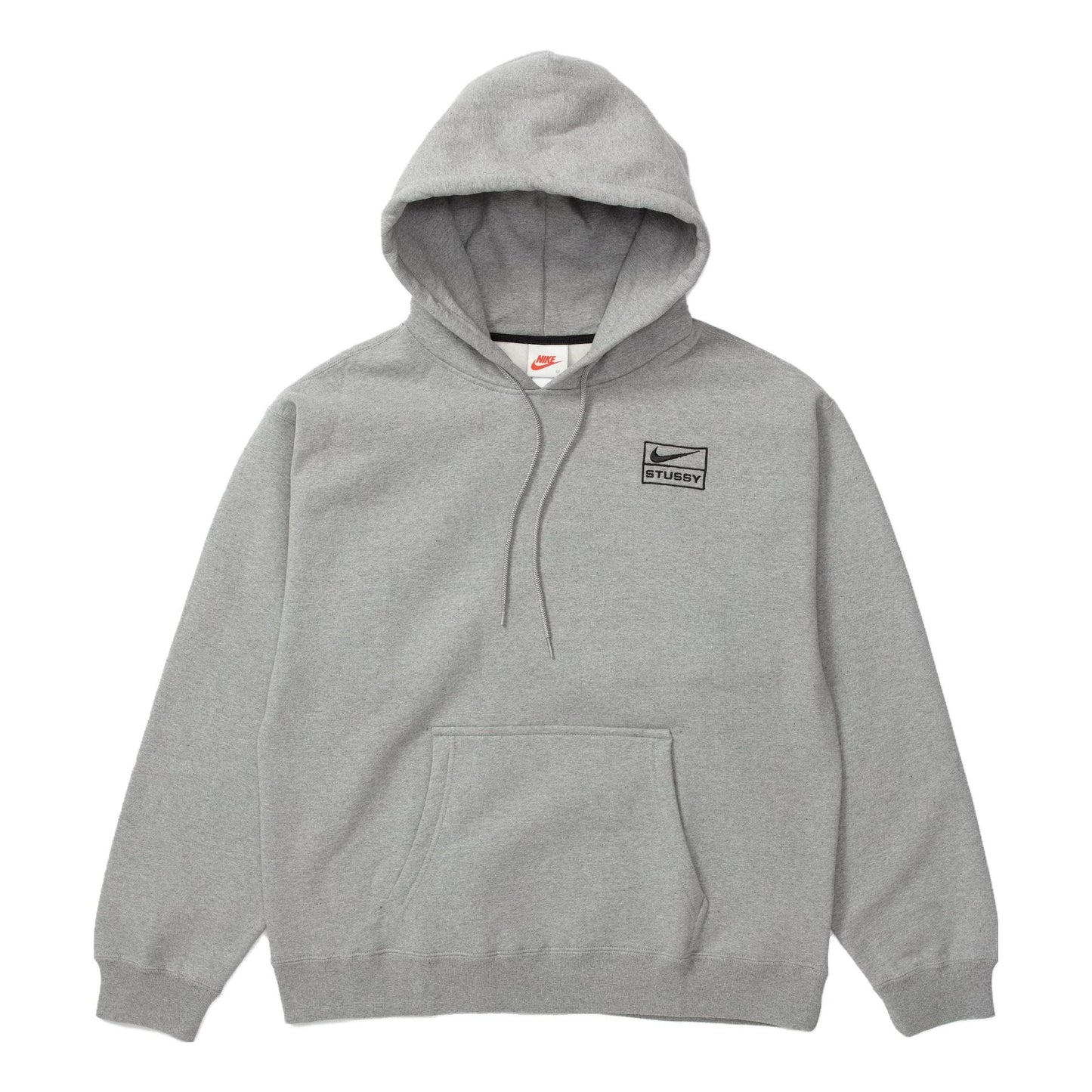 Nike x Stussy Logo Hoodie 'Grey' DJ9488-063