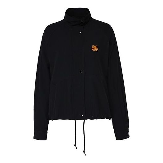 KENZO Tiger Head Embroidered Long Sleeves Jacket Black FA62BL1215AI-99