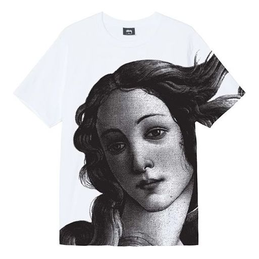 Men's Stussy Classic Avatar Short Sleeve White 1904551