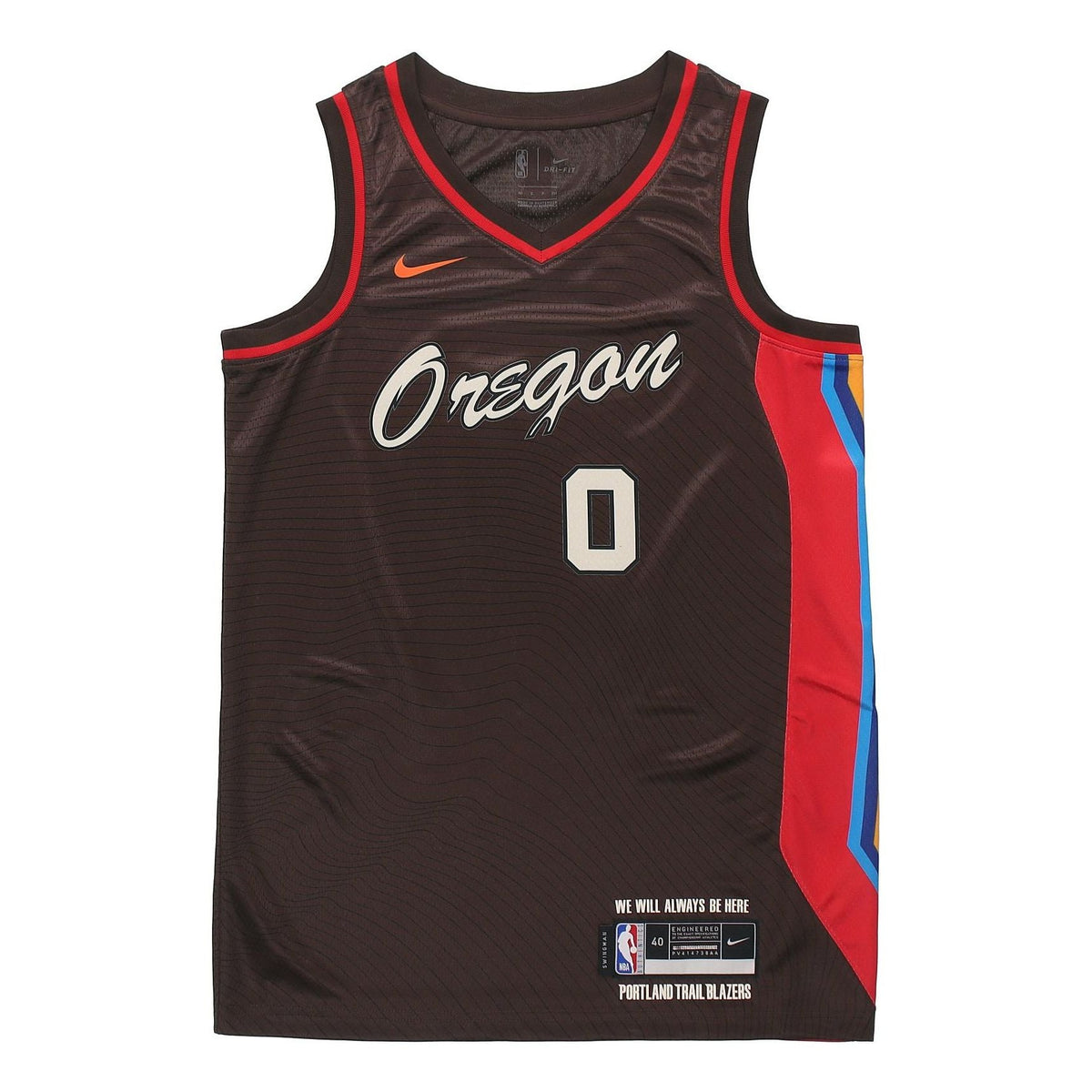 Men's Nike SW Fan Edition 20-21 City Limited NBA Portland Trail Blazers . Lillard No. 0 Basketball Jersey/Vest CN1775-250