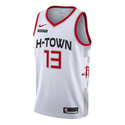 Nike NBA SW Harden 13 Houston Rockets Jersey 'White' AV4640-101