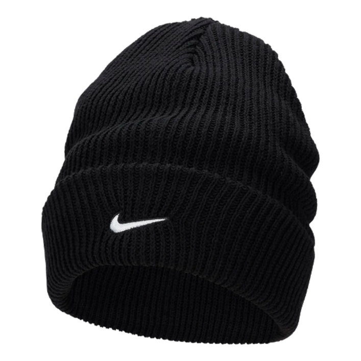 Nike Peak Tall Cuff Swoosh Beanie 'Black' FB6529-010