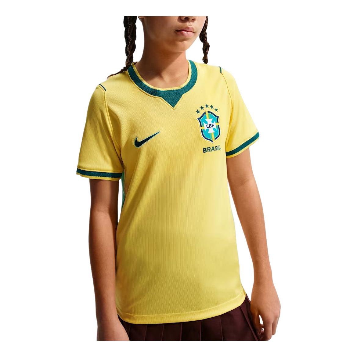 (GS) Nike Brazil National Team 2026 Stadium Home Dri-FIT Soccer Jersey 'Canary Light Menta Geode Teal' IO2231-724