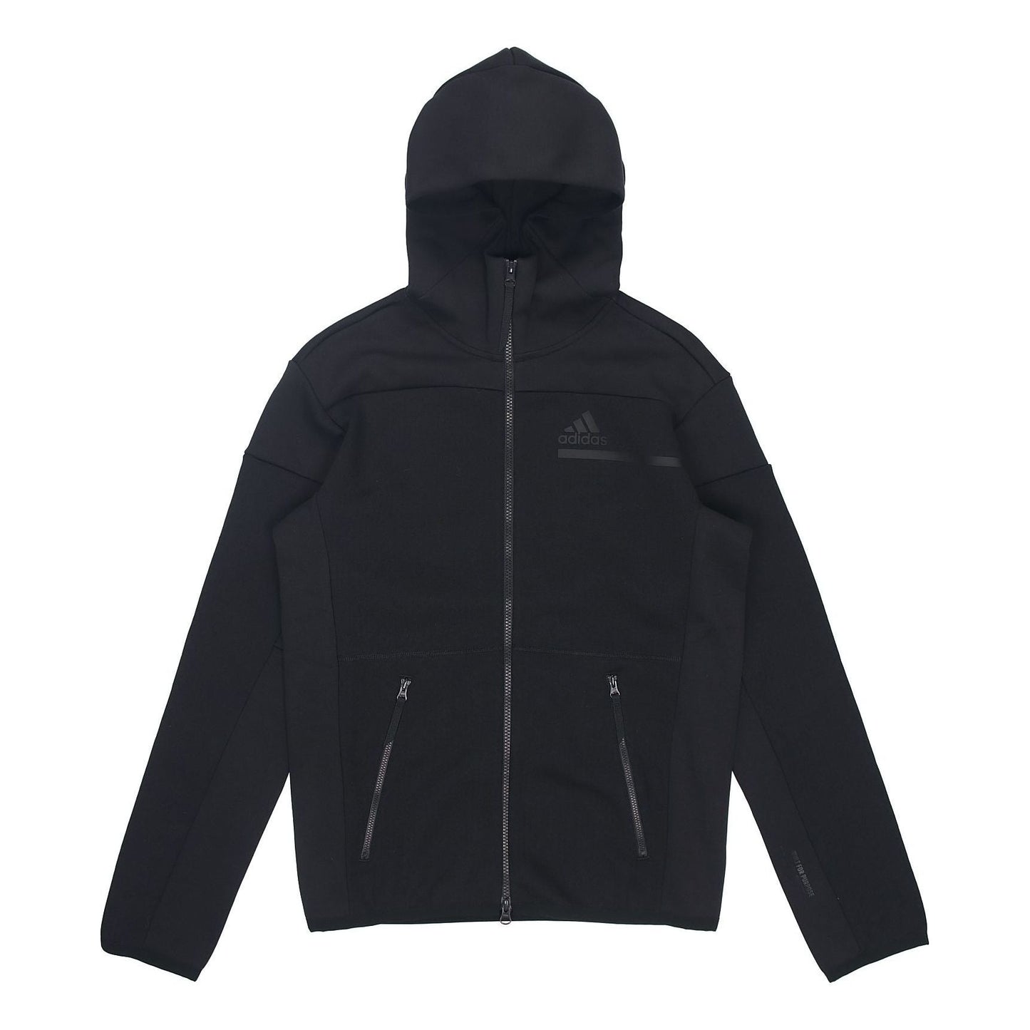 adidas Sports Stylish Zipper Hooded Jacket Black GM6531