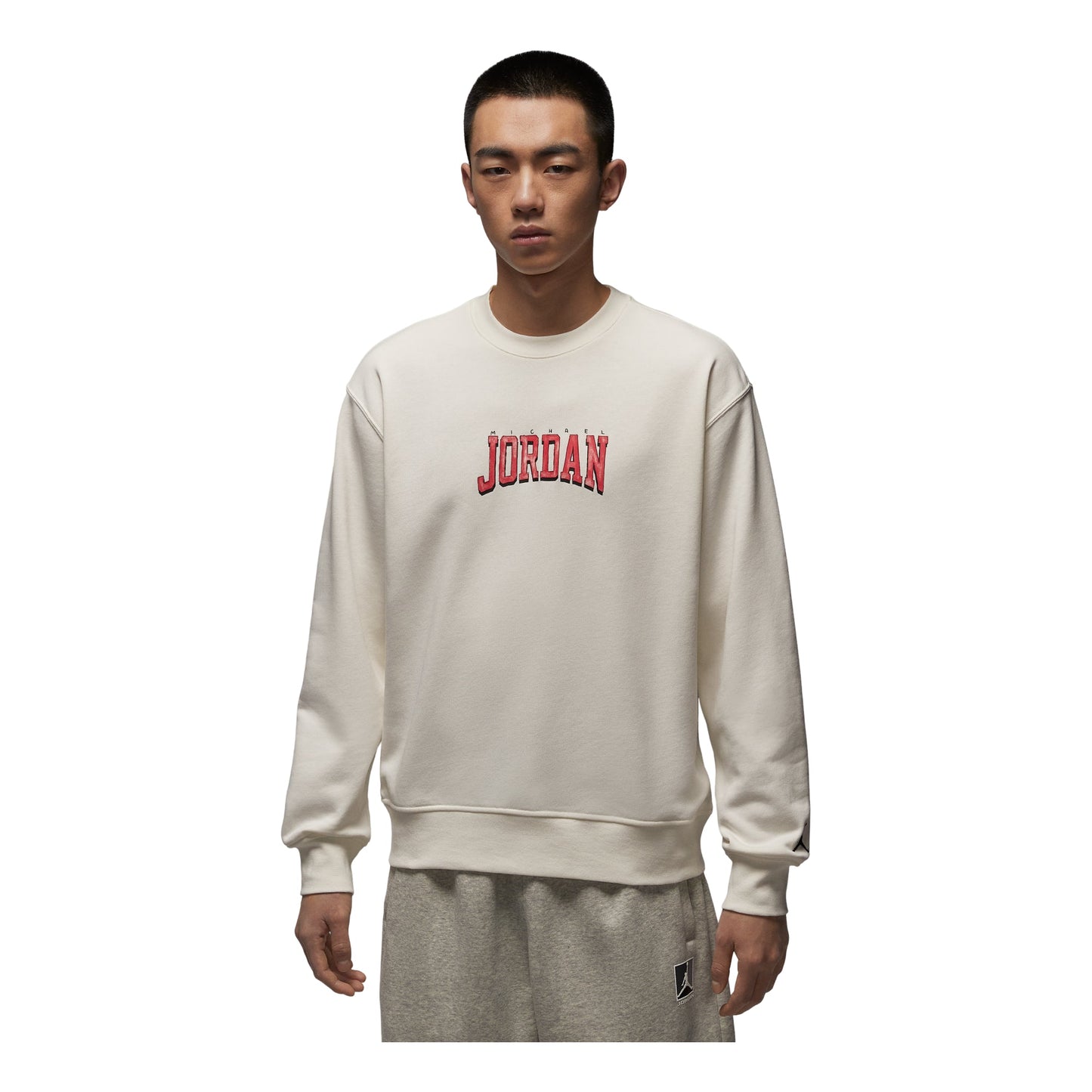 Air Jordan Fleece Graphic Crewneck Sweatshirt 'Sail' IR0111-133