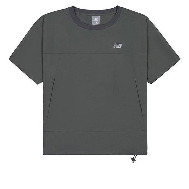 (WMNS) New Balance Mini Logo T-shirt Asia Sizing 'Grey' AWT42303-ACK
