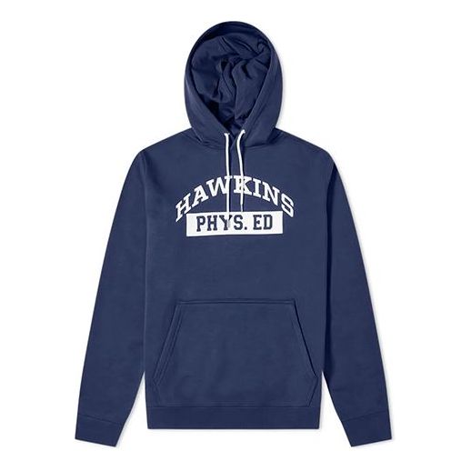 Nike x Stranger Things Hoodie Crossover US Edition 'Navy Blue' CQ3655-419